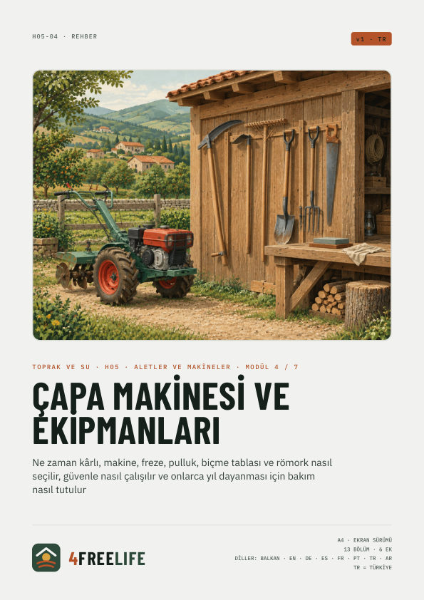 Çapa makinesi ve ekipmanları