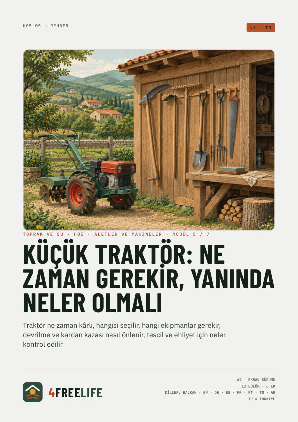 Küçük traktör: ne zaman gerekir, yanında neler olmalı