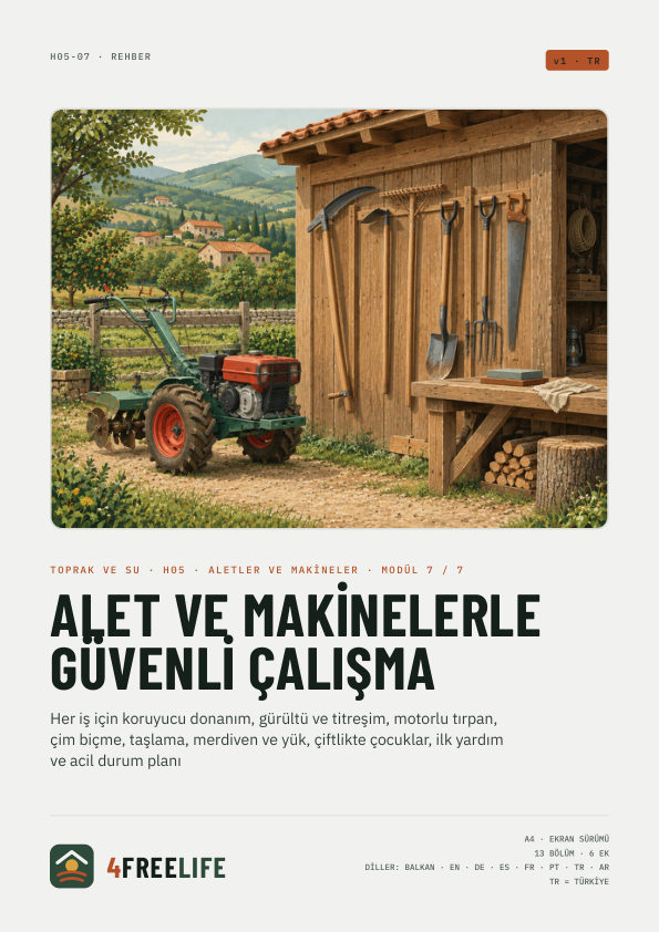 Alet ve makinelerle güvenli çalışma