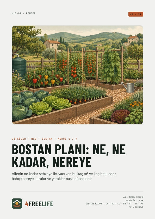 Bostan planı: ne, ne kadar, nereye