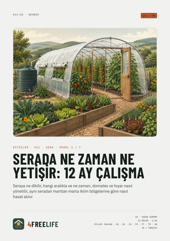 Serada ne zaman ne yetişir: 12 ay çalışma
