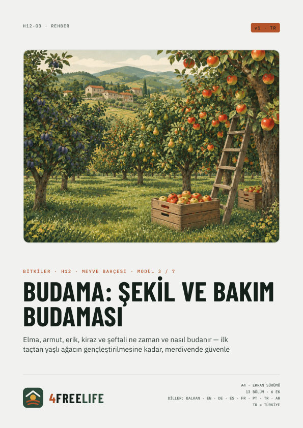 Budama: şekil ve bakım budaması