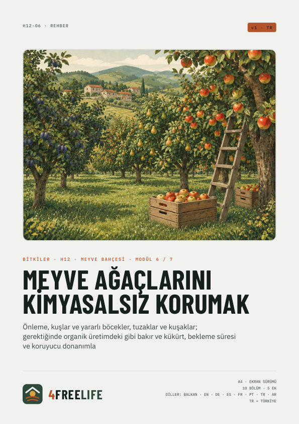 Meyve ağaçlarını kimyasalsız korumak