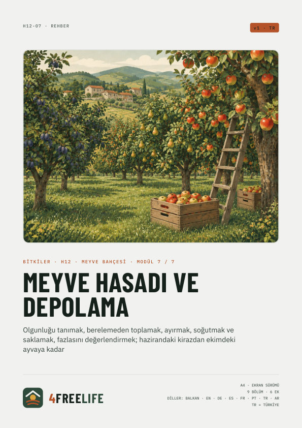 Meyve hasadı ve depolama