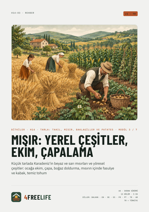 Mısır: yerel çeşitler, ekim, çapalama