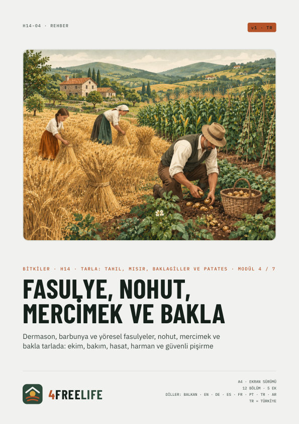 Fasulye, nohut, mercimek ve bakla