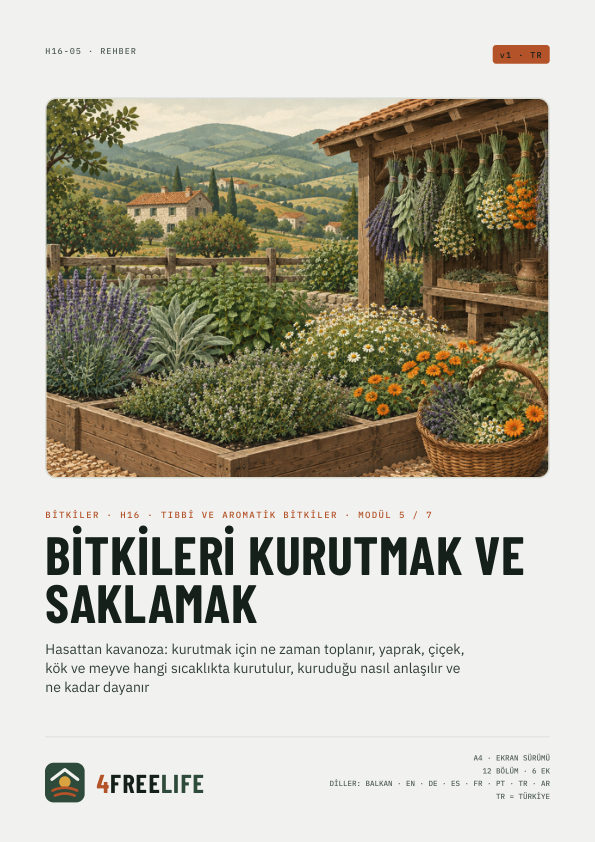 Bitkileri kurutmak ve saklamak