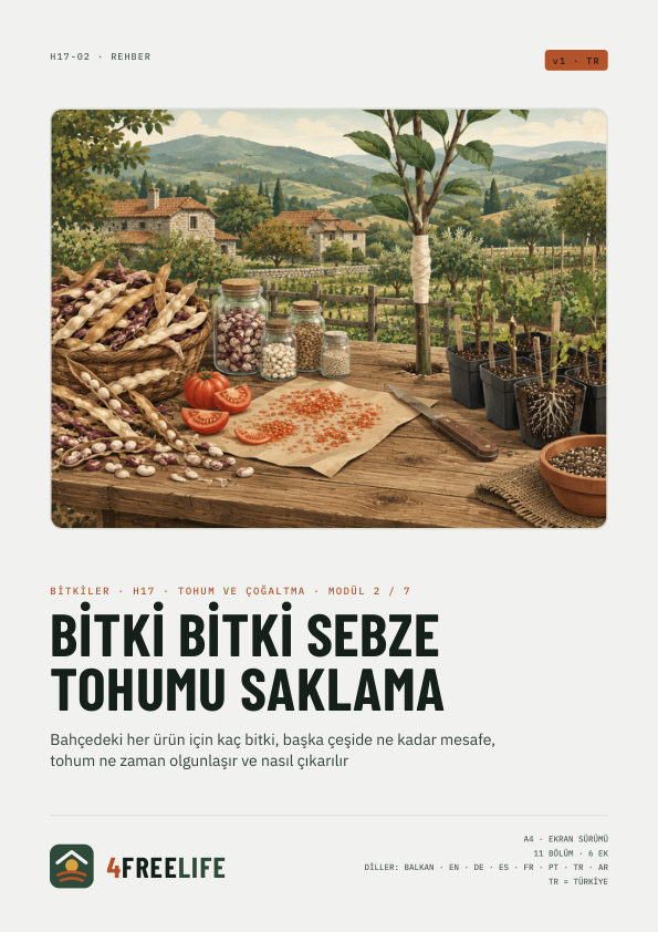 Bitki bitki sebze tohumu saklama