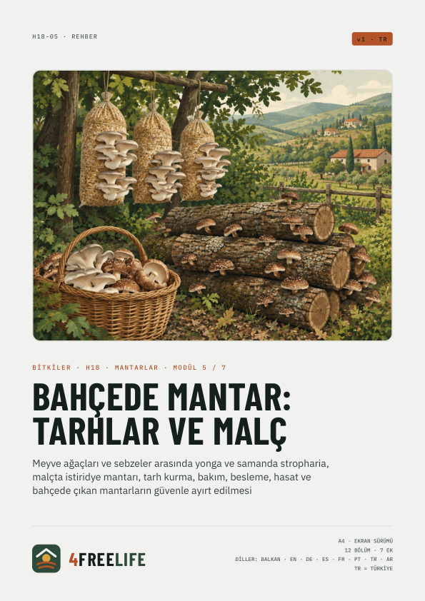 Bahçede mantar: tarhlar ve malç