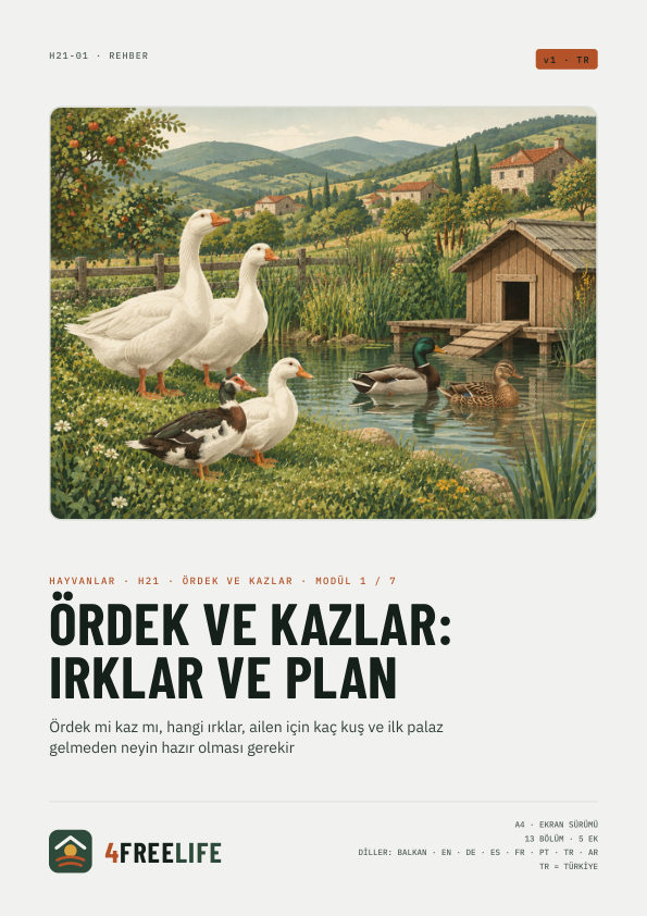 Ördek ve kazlar: ırklar ve plan