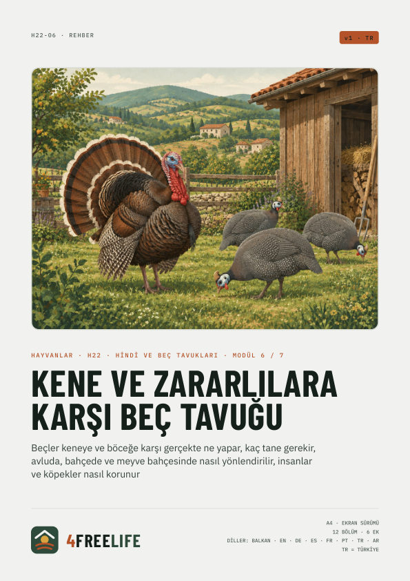 Kene ve zararlılara karşı beç tavuğu