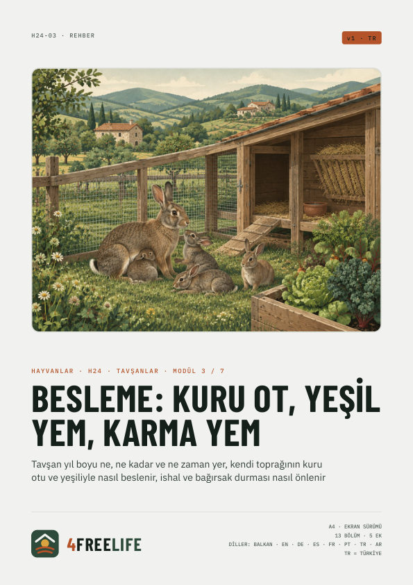 Besleme: kuru ot, yeşil yem, karma yem