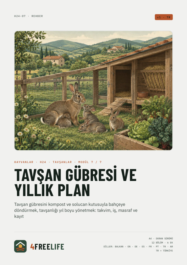 Tavşan gübresi ve yıllık plan