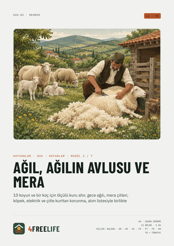 Ağıl, ağılın avlusu ve mera