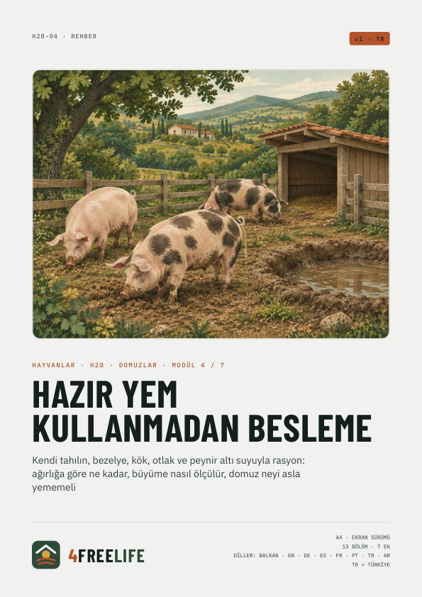 Hazır yem kullanmadan besleme