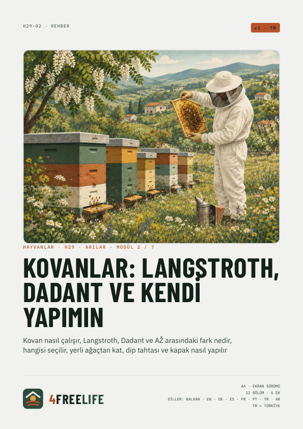Kovanlar: Langstroth, Dadant ve kendi yapımın