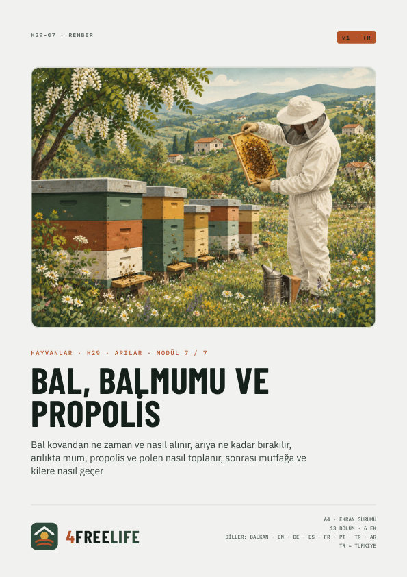 Bal, balmumu ve propolis