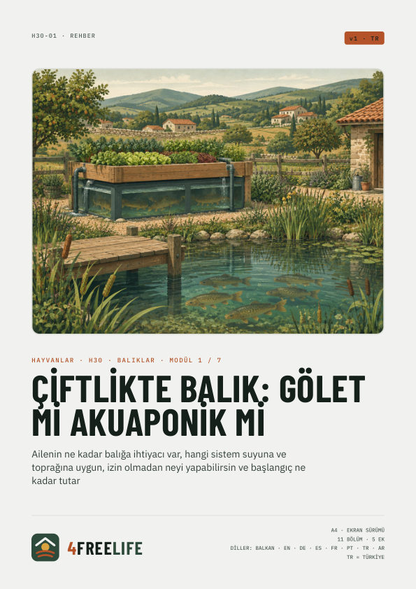 Çiftlikte balık: gölet mi akuaponik mi