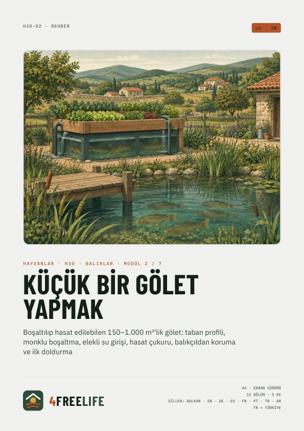 Küçük bir gölet yapmak