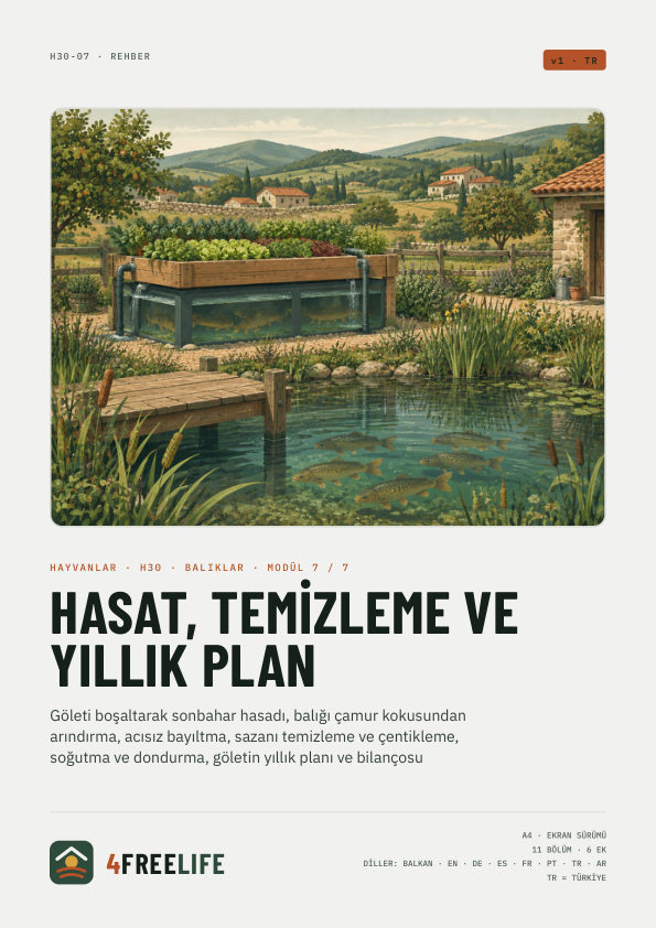 Hasat, temizleme ve yıllık plan