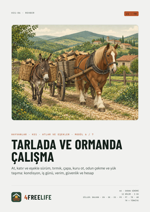 Tarlada ve ormanda çalışma