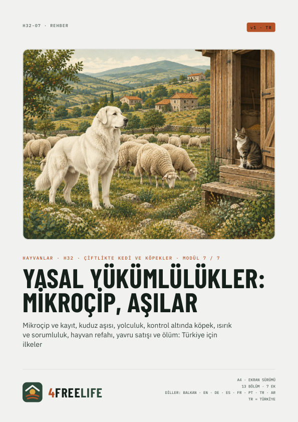 Yasal yükümlülükler: mikroçip, aşılar