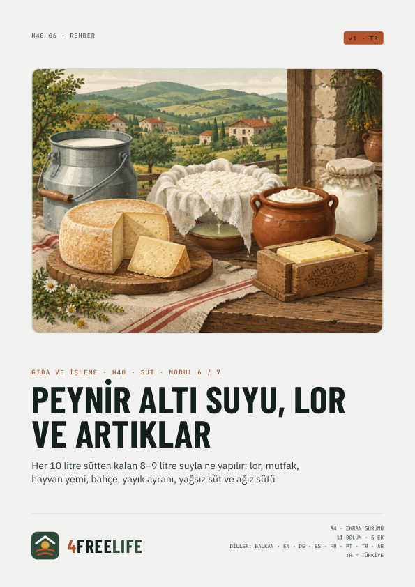 Peynir altı suyu, lor ve artıklar
