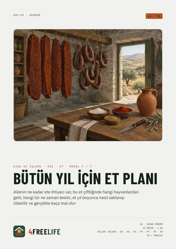 Bütün yıl için et planı