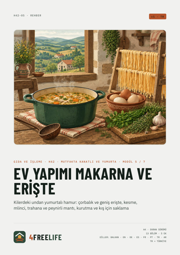 Ev yapımı makarna ve erişte