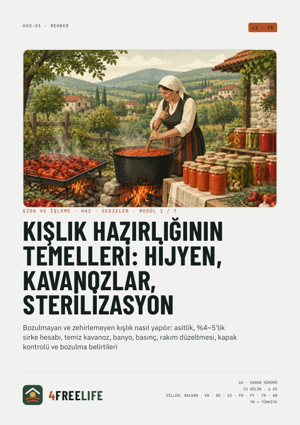 Kışlık hazırlığının temelleri: hijyen, kavanozlar, sterilizasyon