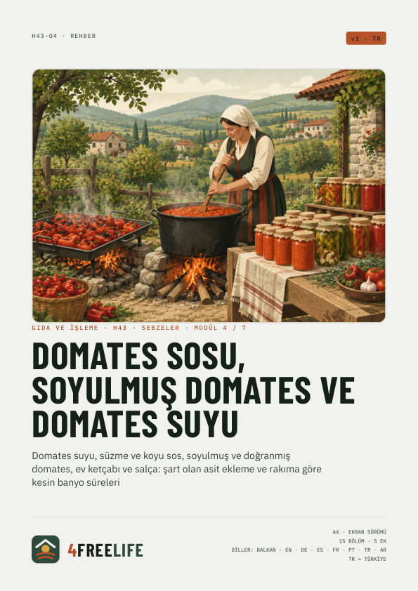Domates sosu, soyulmuş domates ve domates suyu