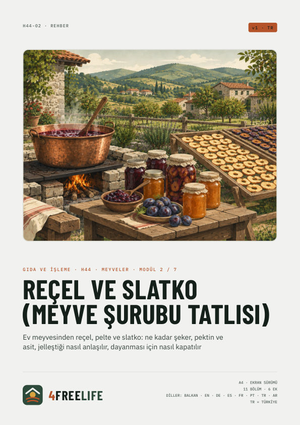 Reçel ve slatko (meyve şurubu tatlısı)