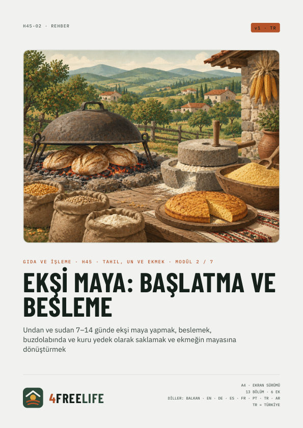Ekşi maya: başlatma ve besleme