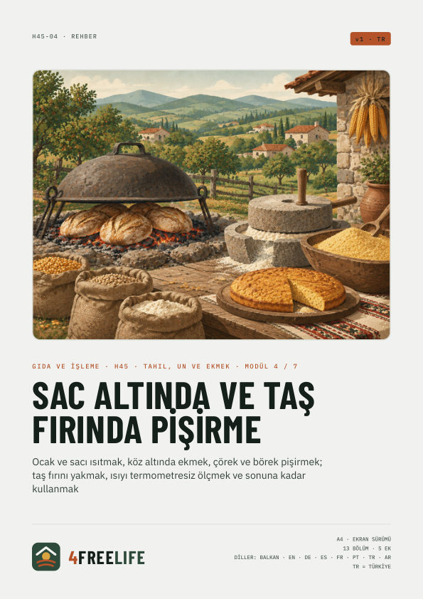 Sac altında ve taş fırında pişirme