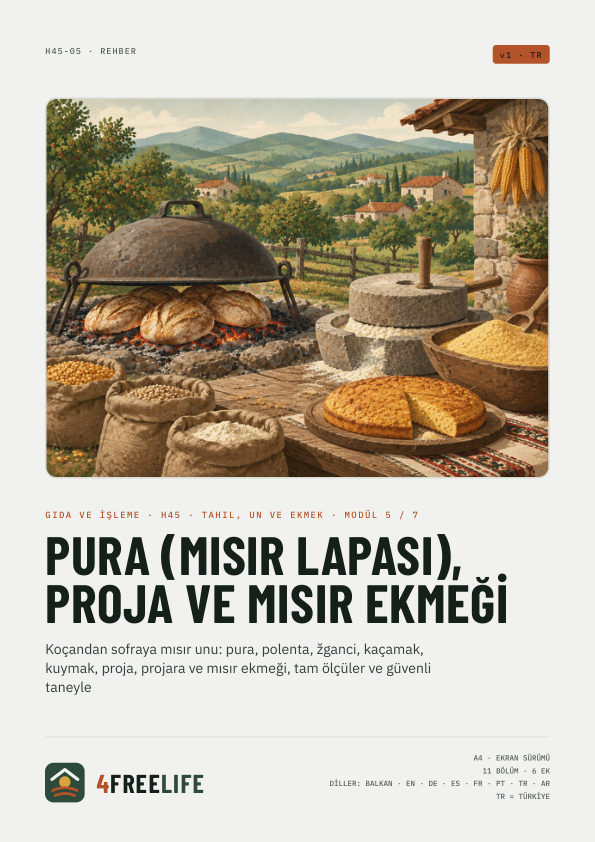 Pura (mısır lapası), proja ve mısır ekmeği