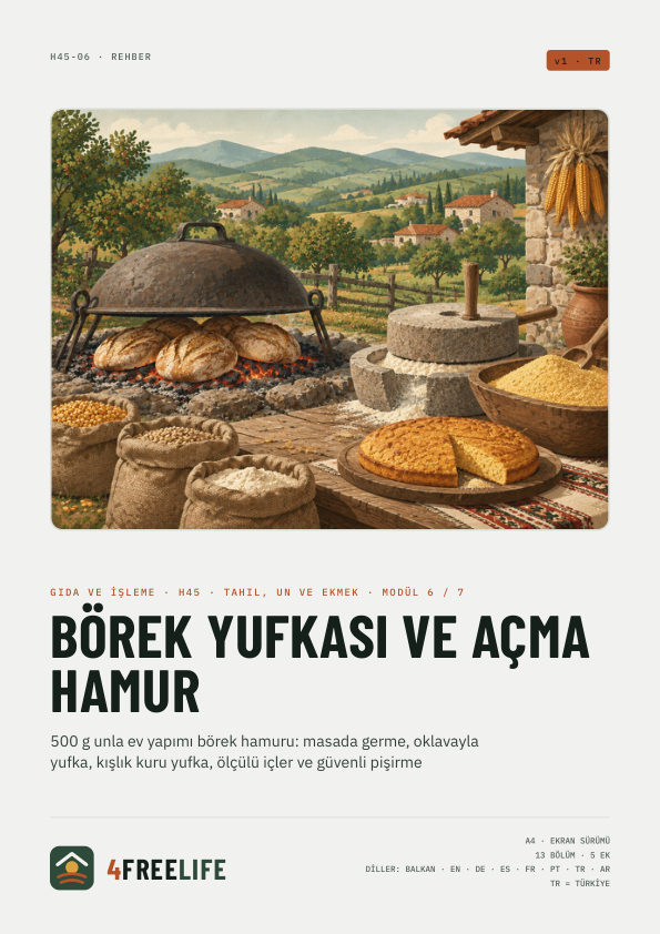 Börek yufkası ve açma hamur