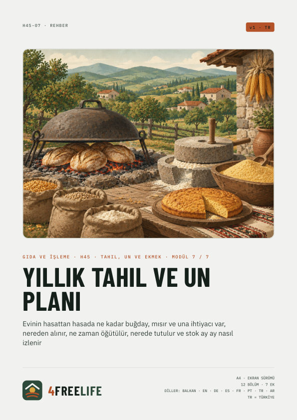 Yıllık tahıl ve un planı