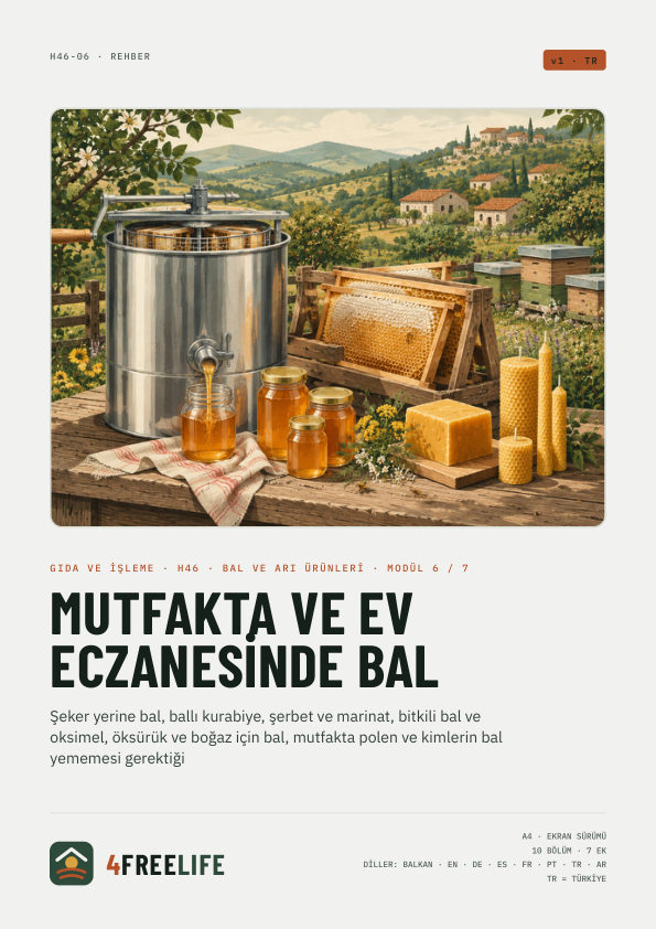 Mutfakta ve ev eczanesinde bal