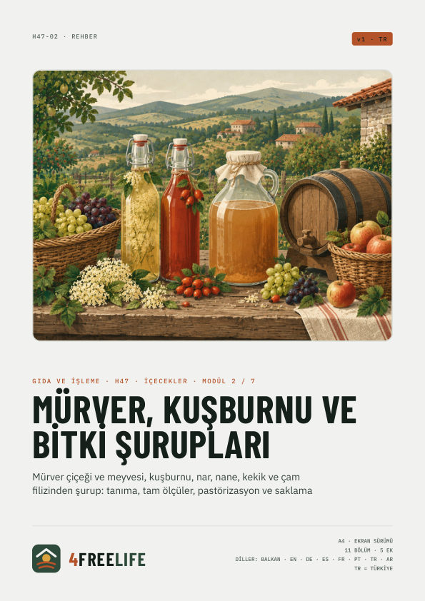 Mürver, kuşburnu ve bitki şurupları