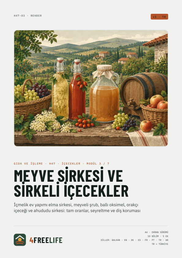 Meyve sirkesi ve sirkeli içecekler