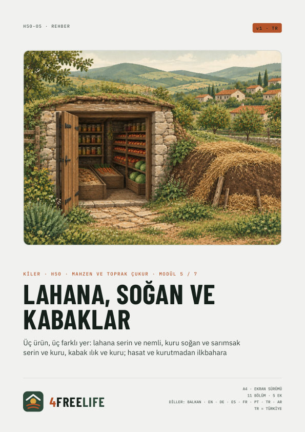 Lahana, soğan ve kabaklar