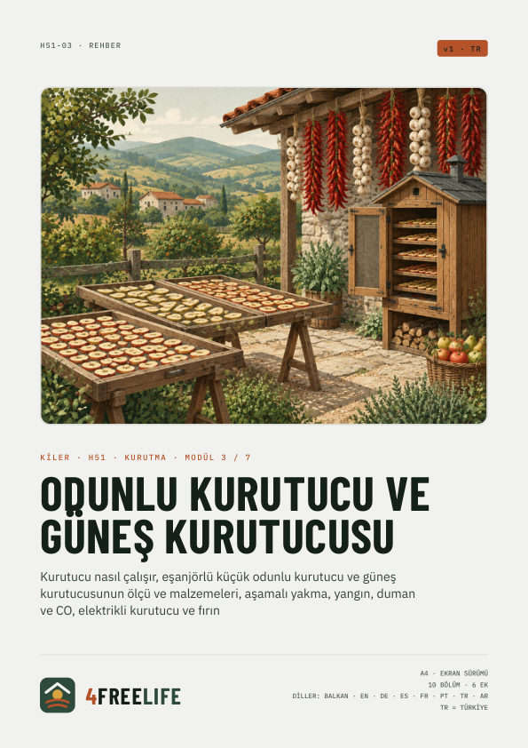 Odunlu kurutucu ve güneş kurutucusu