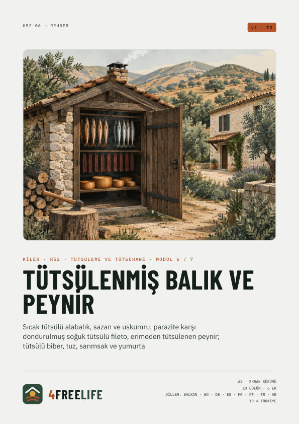 Tütsülenmiş balık ve peynir