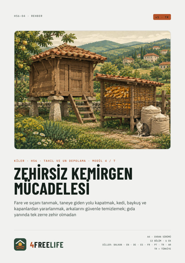 Zehirsiz kemirgen mücadelesi