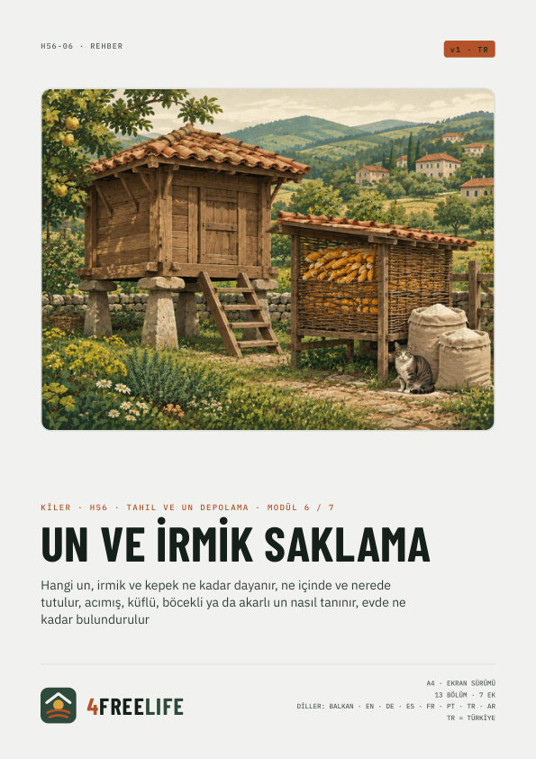 Un ve irmik saklama