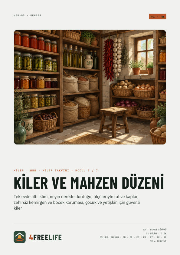 Kiler ve mahzen düzeni
