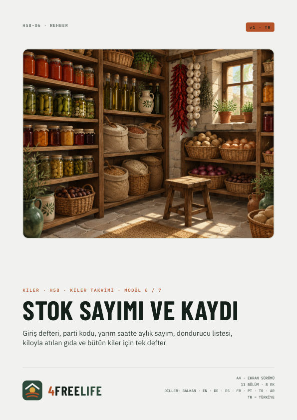 Stok sayımı ve kaydı