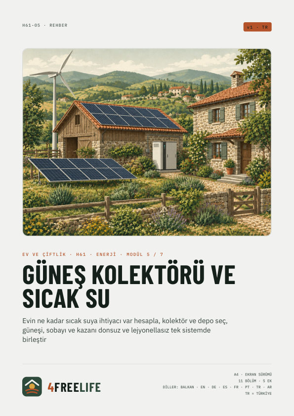 Güneş kolektörü ve sıcak su