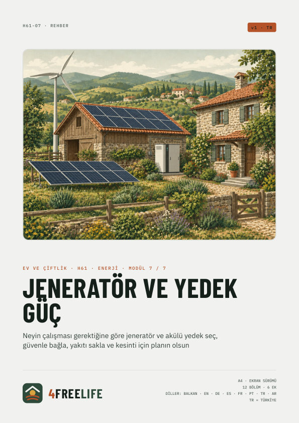 Jeneratör ve yedek güç