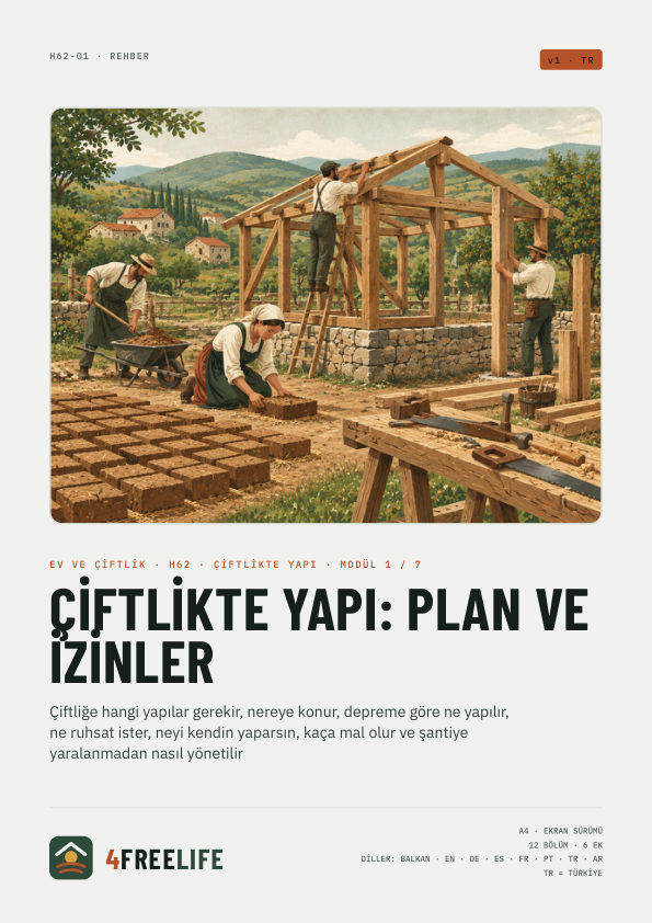 Çiftlikte yapı: plan ve izinler